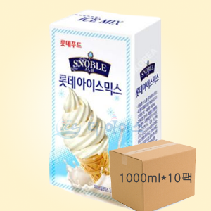 롯데삼강바닐라아이스믹스 소프트아이스크림액상1000ml*10팩
