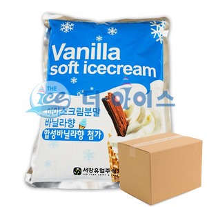 서강 소프트아이스크림 바닐라파우더 12개 1BOX